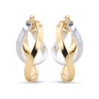 Arracadas Bicolor Oro 10k 17x10 Mm | Bizzarro