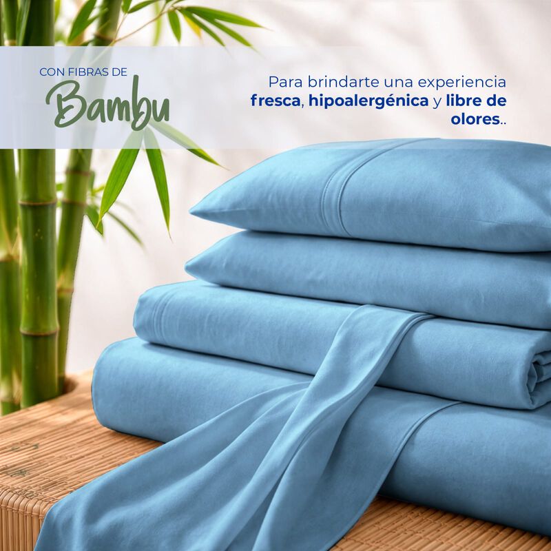Juego De S&aacute;banas King Size Spring Air Bamboo Se... image number null