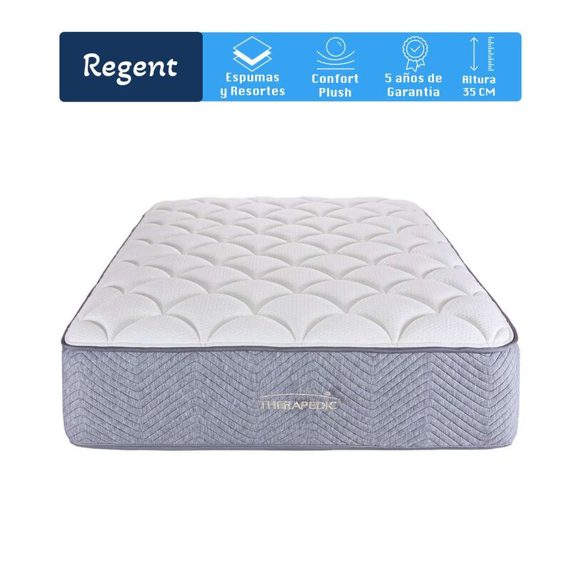 Colch&oacute;n en Caja Therapedic Queen Size Regent Su... image number null