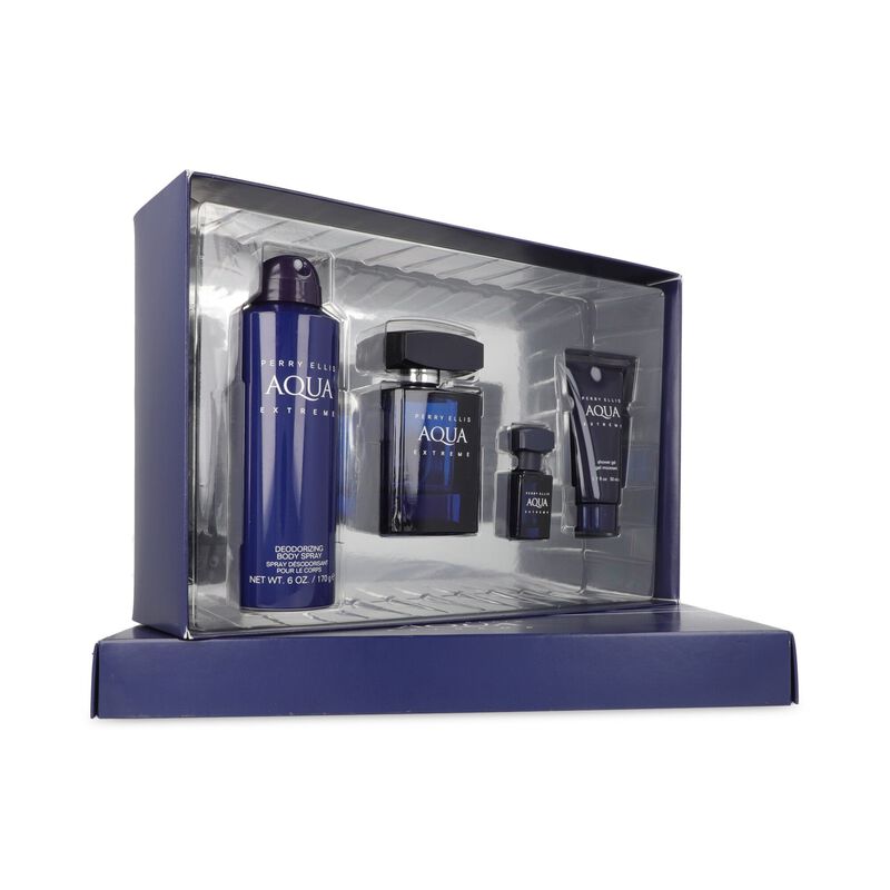 Set Perry Ellis Aqua Extreme 4pzs Fragancia 100... image number null