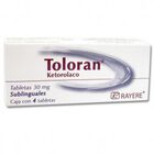 Toloran Sublingual 30mg caja 4 tabletas