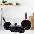 Bater&iacute;a de Cocina T-fal 5813700 5 Piezas Antiadherente color negro