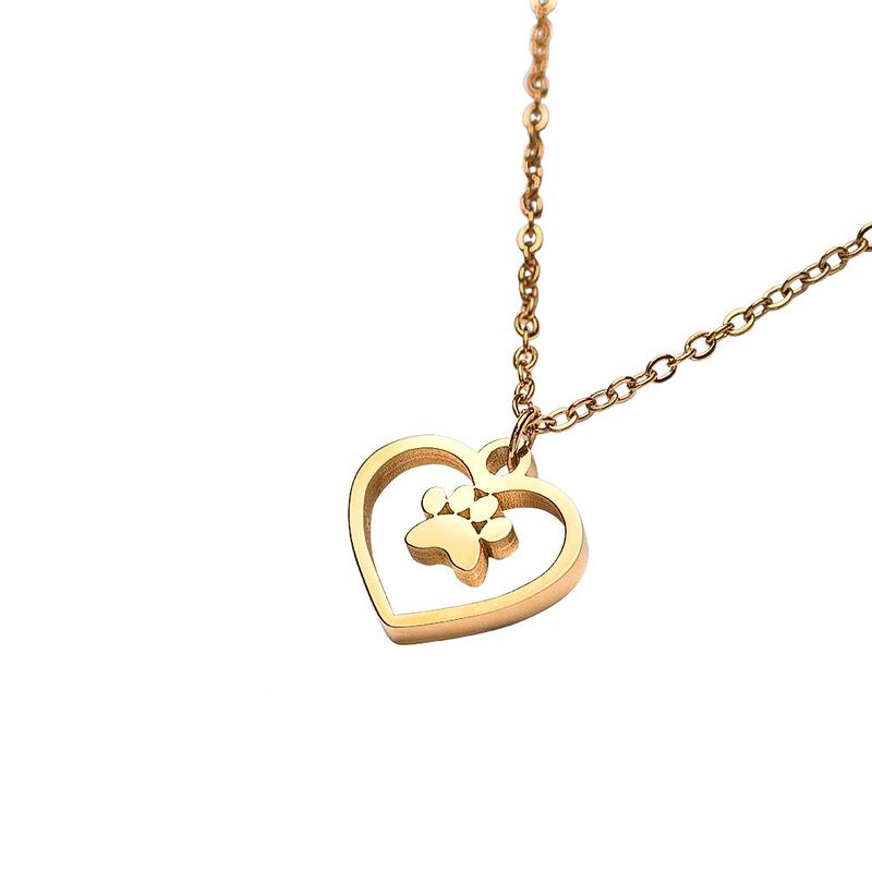 Collares Huella Perro Coraz&oacute;n Regalos Amantes P... image number null