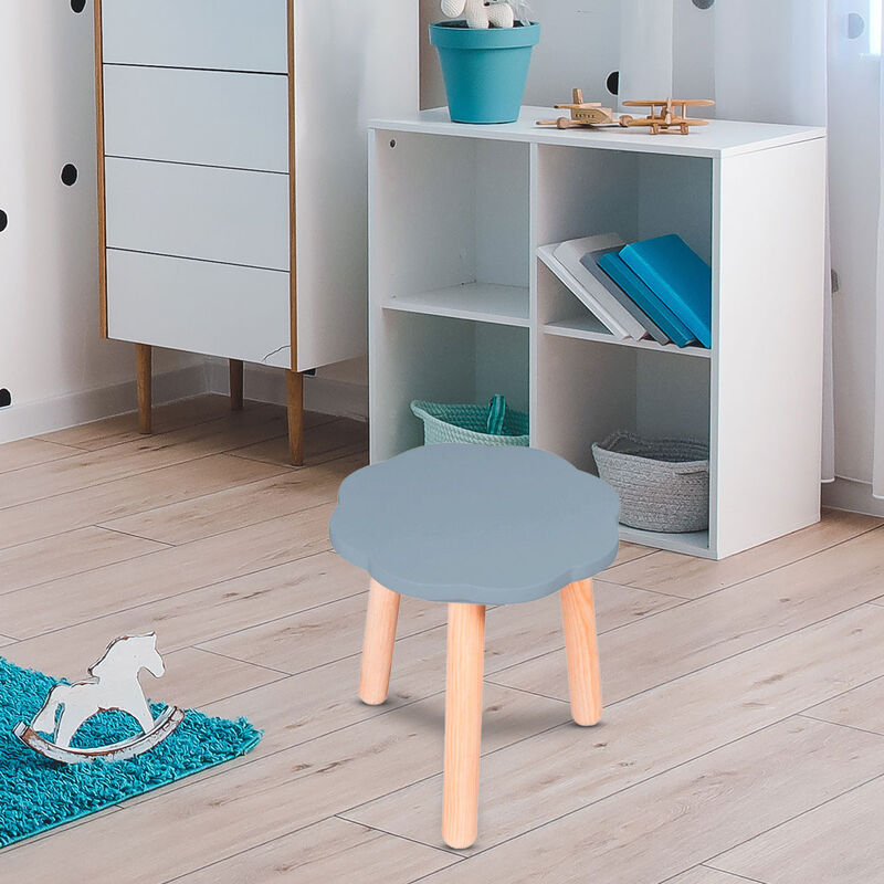 Banquito de Madera para Ni&ntilde;os- Nube- Azul image number null