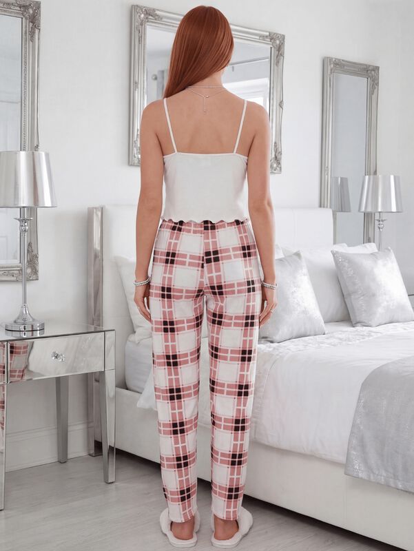 Conjunto Pijama Mujer Blusa Y Pantal&oacute;n Dama Pij... image number null