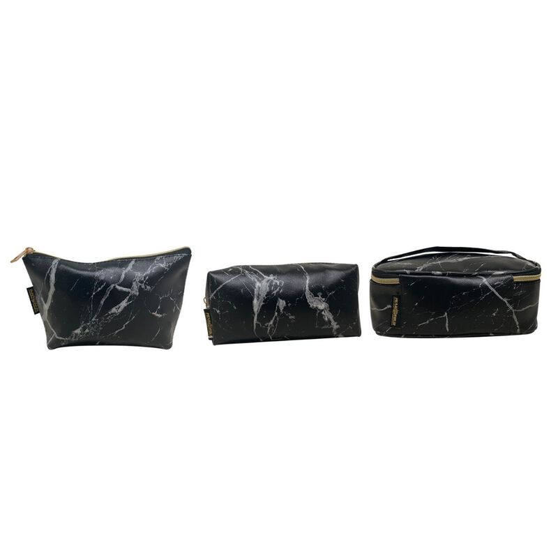 Kit de Cosmetiqueras Peaktour Oro 3 piezas Negr... image number null