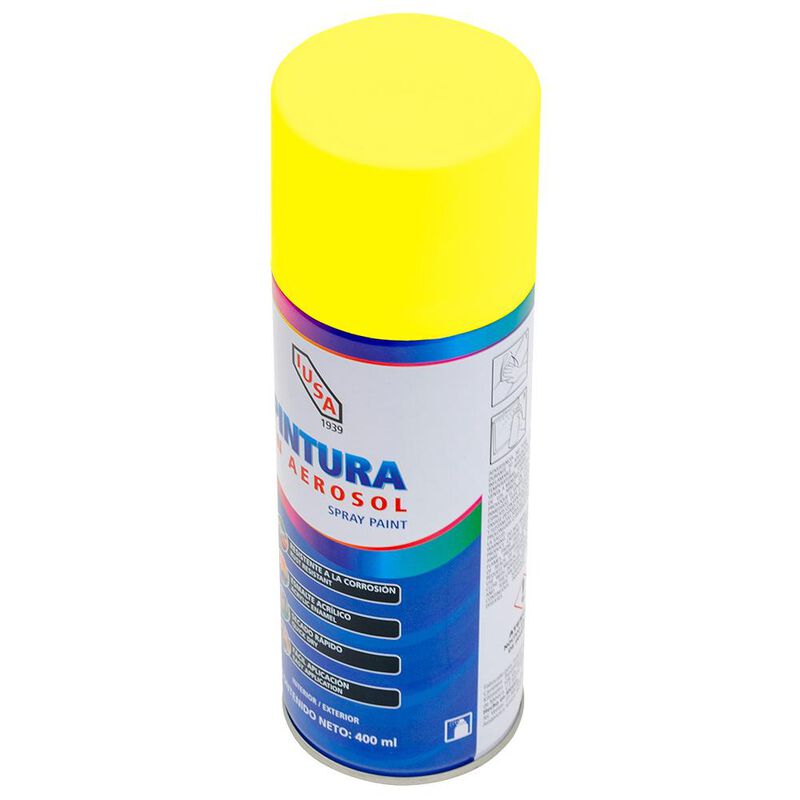 Pintura color amarillo lim&oacute;n en aerosol image number null