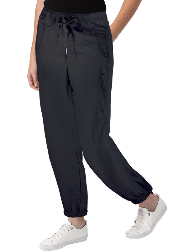 Pantal&oacute;n Mujer Cintura Ajustable Premium Negro ... image number null