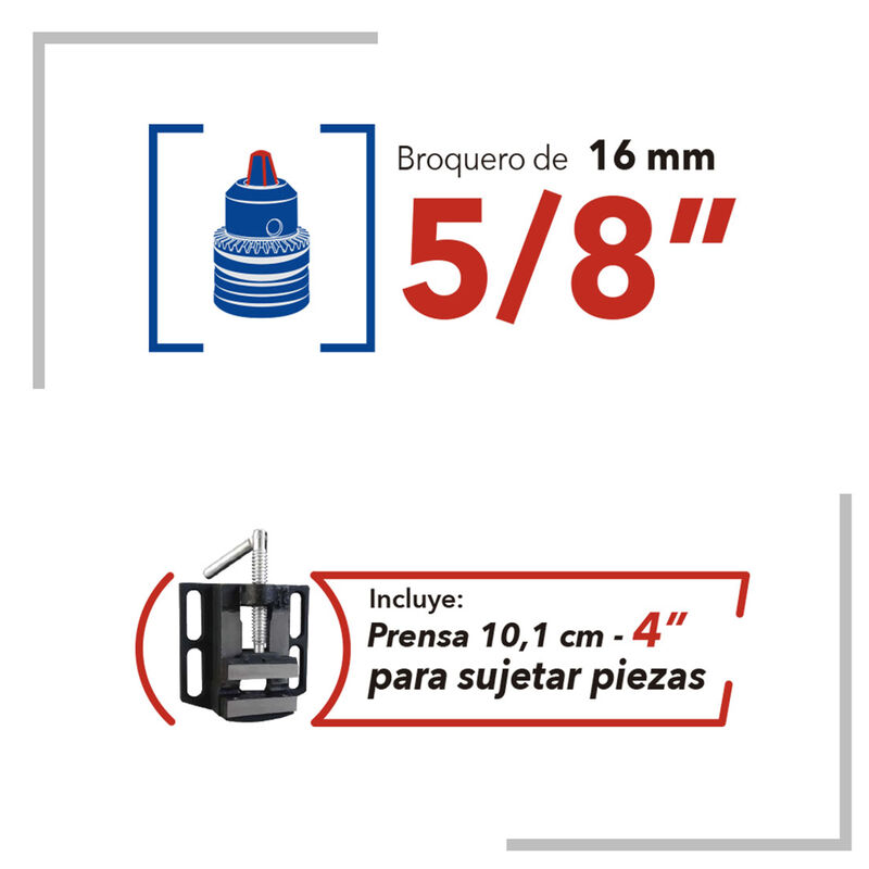 Taladro de Banco Silverline  3.4HP 16 Velocidad... image number null