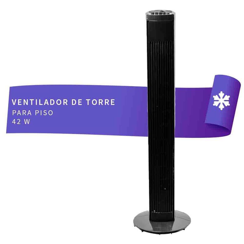 Ventilador de torre 46 42 w 3 velocidades con t... image number null