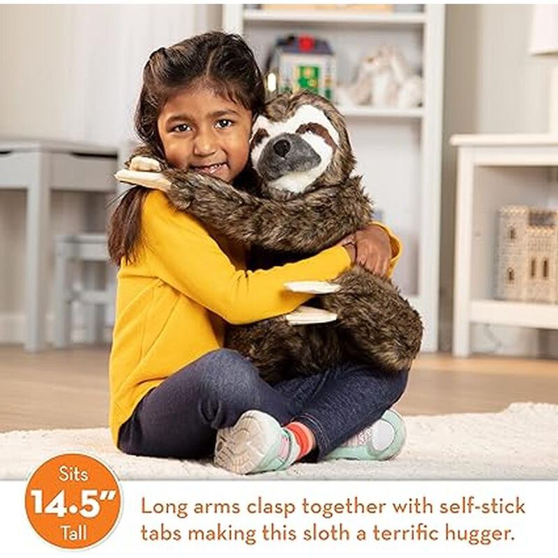 Melissa & Doug Peluche Realista De Perezoso, 14... image number null