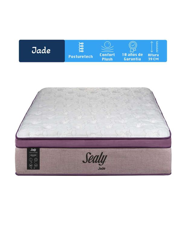 Colch&oacute;n King Sealy Jade Premium Suave 36 cm image number null