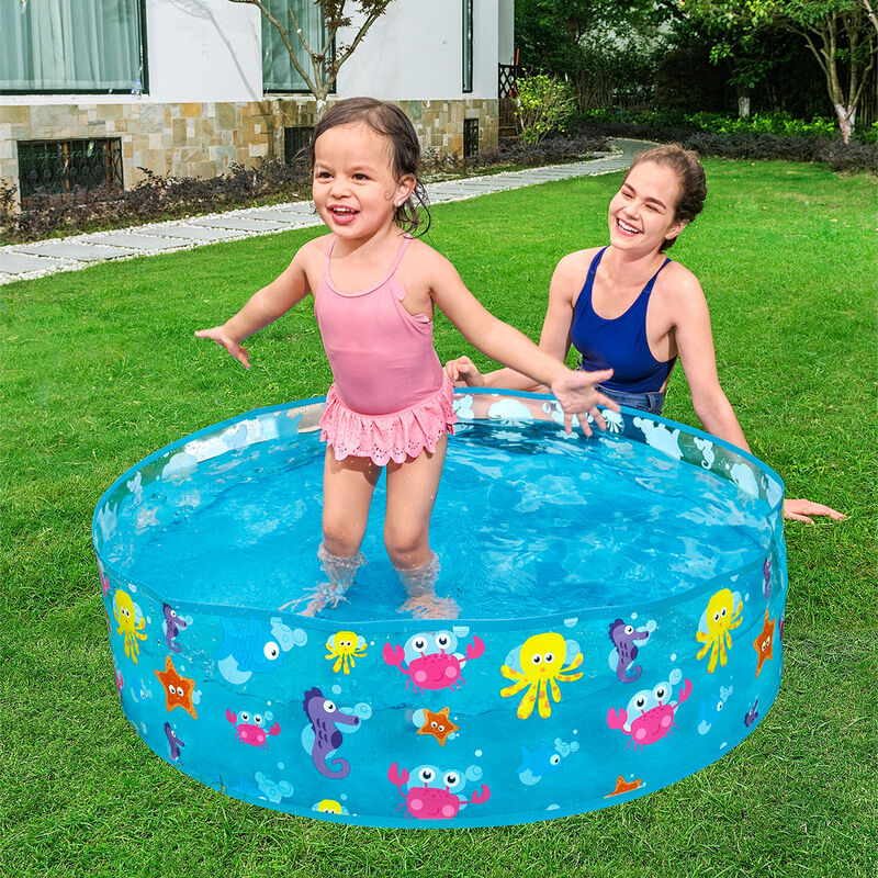 Alberca R&iacute;gida Redonda Decorada Mar 1 Modelo 1.... image number null