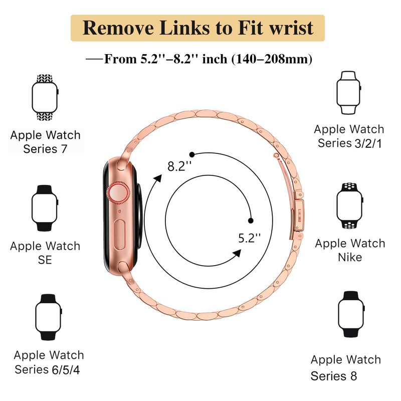 Correa Para Apple Watch Miohhr, Delgada, Metal,... image number null