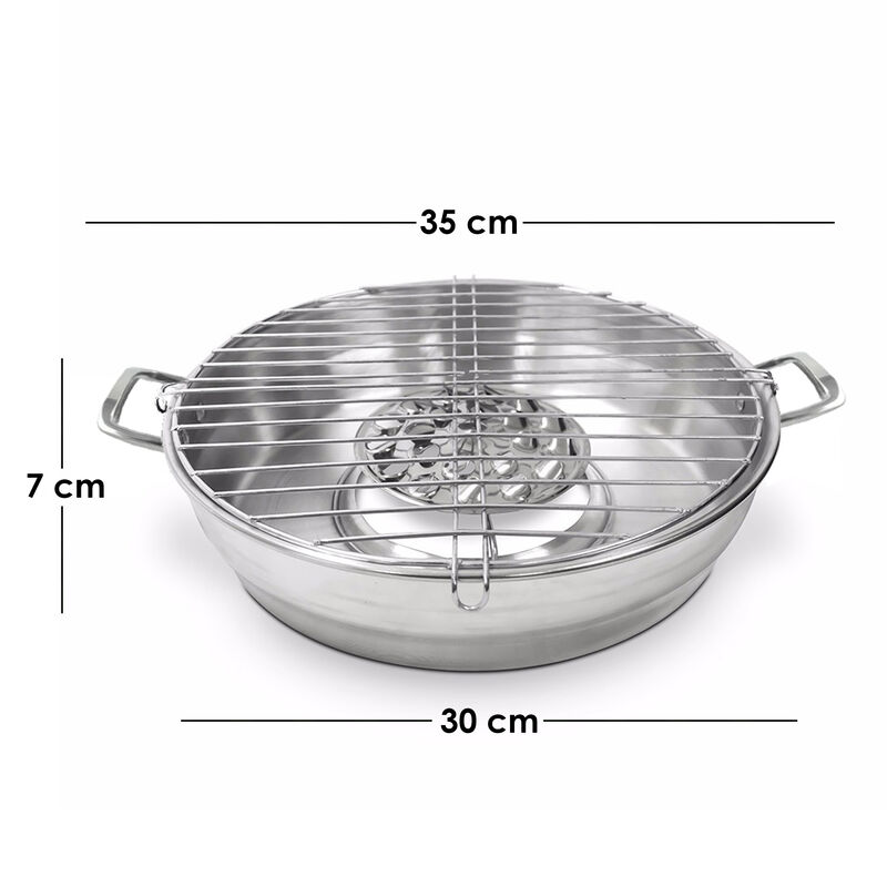 Asador Grill De Gas Acero Inoxidable 28 Cm Aqui... image number null