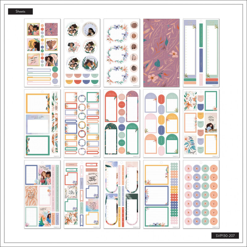 Stickers Hermosa Y Valiente 30 Hojas image number null