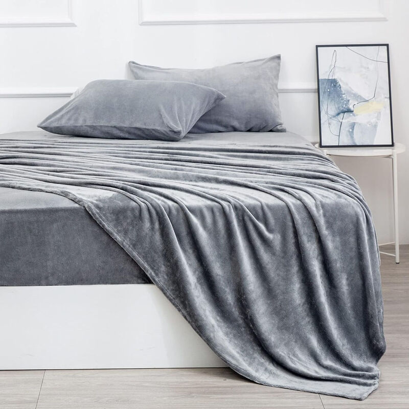 Juego de S&aacute;banas Polar Individual Gris T&eacute;rmicas... image number null