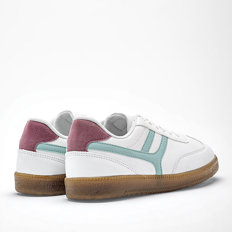 Hs Casual tenis para mujer blanco verde cod 140... image number null
