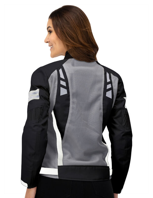 Chamarra Mujer Biker Con Protecci&oacute;n Espalda Y C... image number null