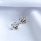 Broqueles Floral de Plata