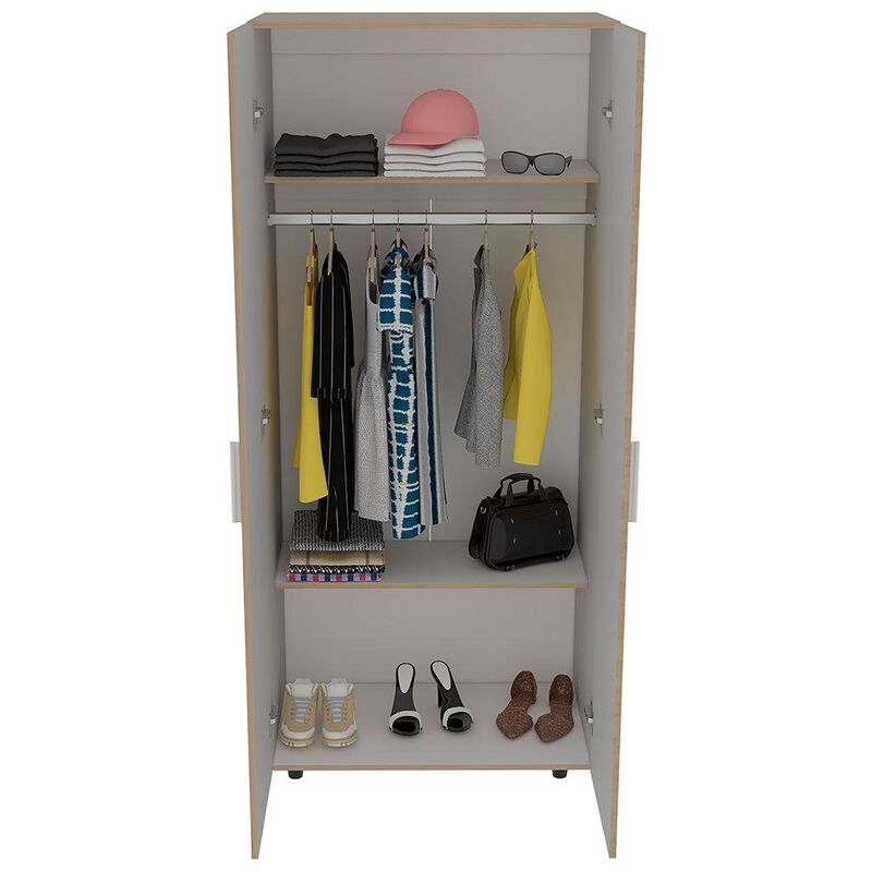 Closet Carlota Beige y Blanco Virtual Muebles image number null