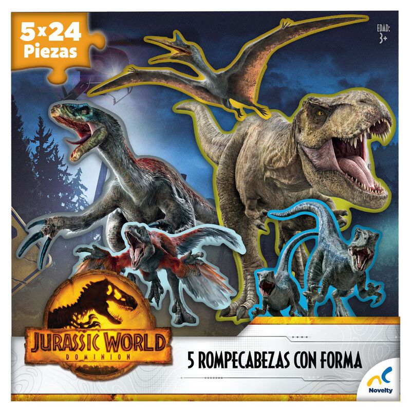 5 Rompecabezas con Forma Jurassic World Dominio... image number null
