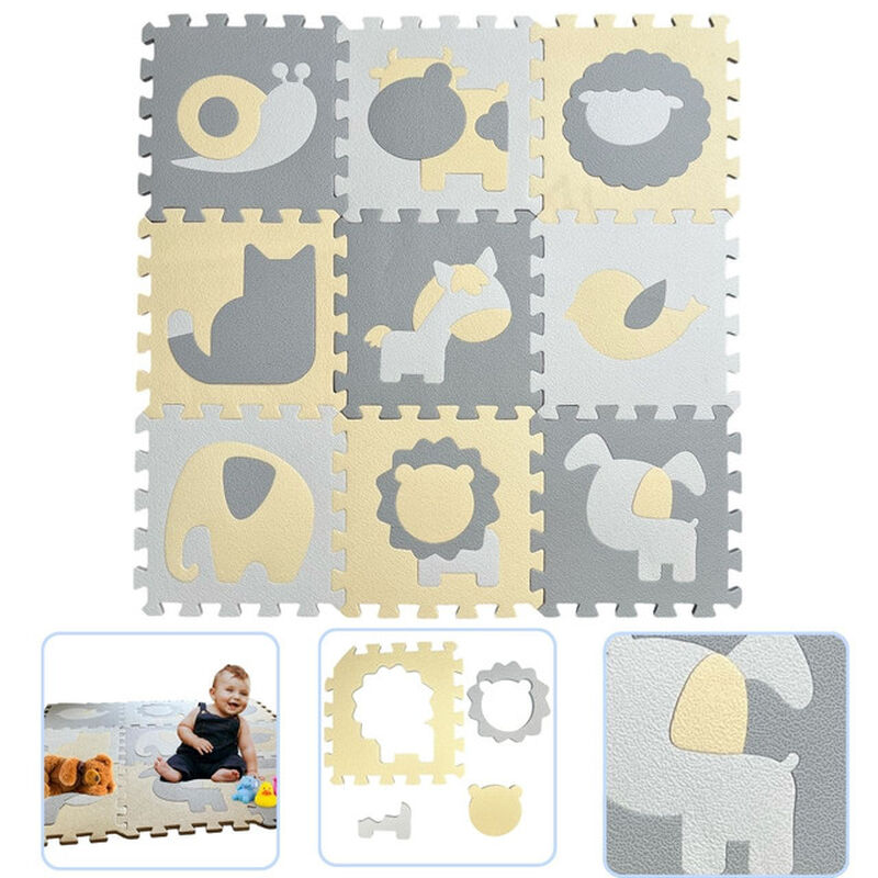 Tapete Infantil de Foamy Armable con Figuras de... image number null
