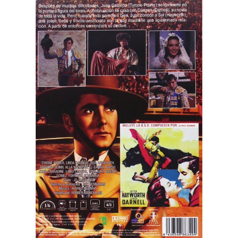 Sangre Y Arena (dvd+bso) image number null