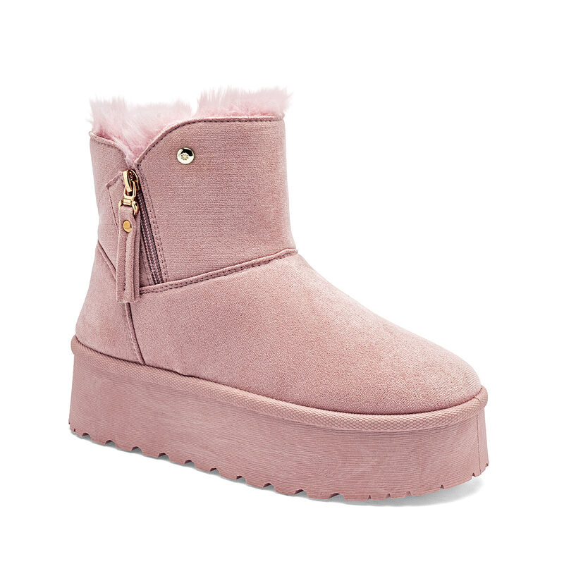 Moramora Bota con peluche para mujer rosa image number null