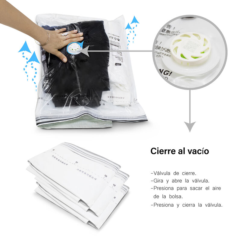 Set de 12 Bolsas de Almacenamiento al Vac&iacute;o image number null