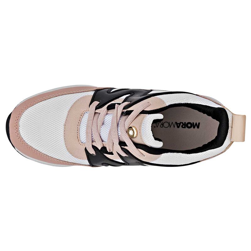 Moramora Tenis urbano para mujer blanco multico... image number null