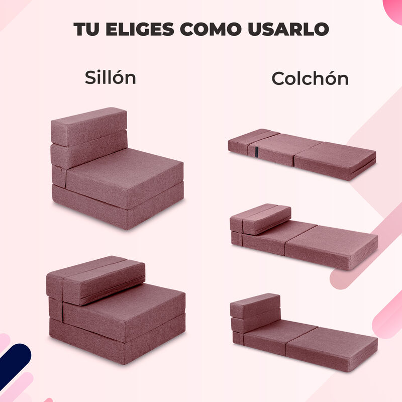 Sillón Plegable Tipo Puff Atlas Basics Gris Cla... image number null