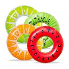 Kit de 7 Flotadores Inflables de Piscina, 4 Aros de Frutas, 3 Pelotas para Piscina, Bluelander