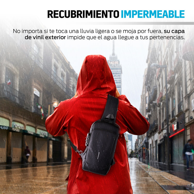 Mochila Antirrobo con Puerto USB Redlemon image number null