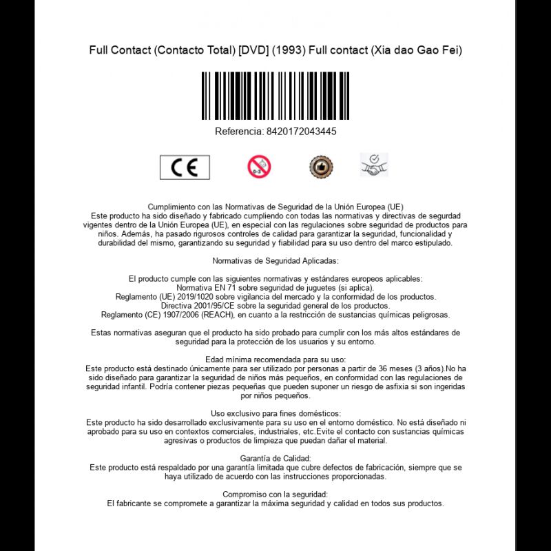Full Contact (contacto Total) [dvd] (1993) Full... image number null