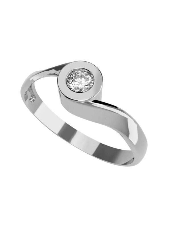 Anillo de Compromiso de 14K con Diamante de Lab... image number null