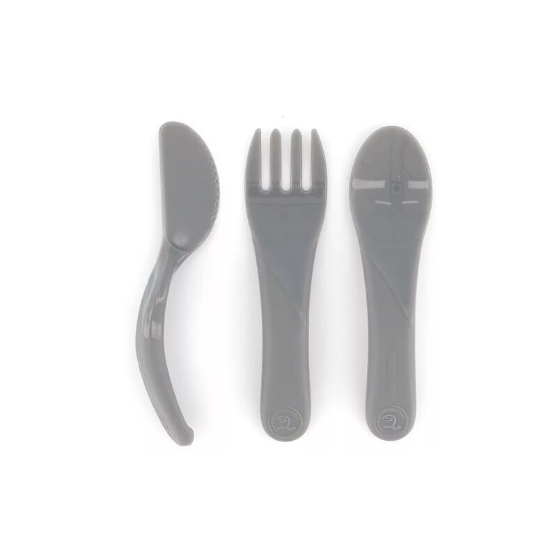 Cubiertos Infantiles Twistshake Gris Pastel image number null