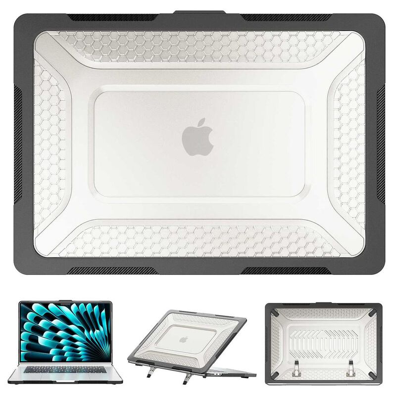 Funda TEKKU HC para MacBook Air 15 Negra A2941A... image number null