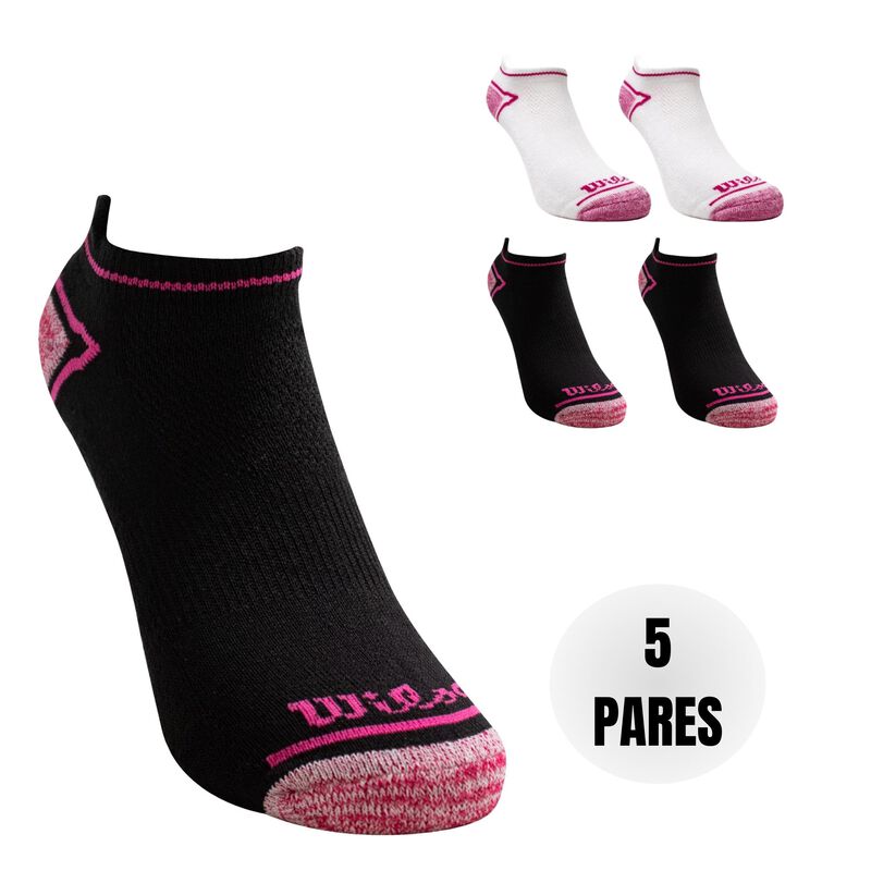 Wilson 5 Pares de Liner para Mujer, Color Blanc... image number null