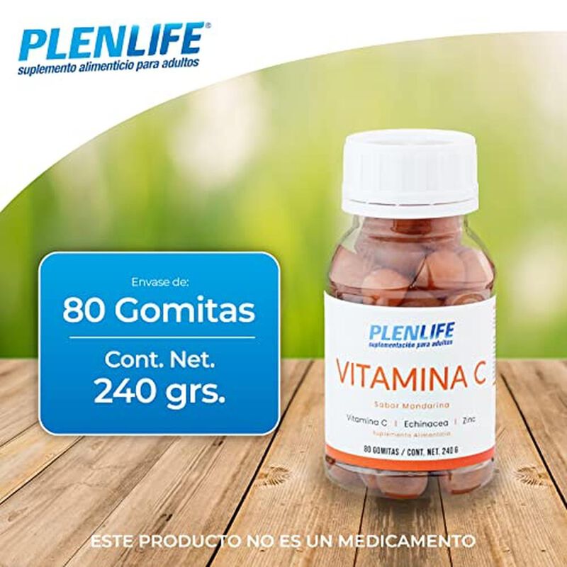 PLENLIFE Suplemento alimenticio de Vitamina C s... image number null