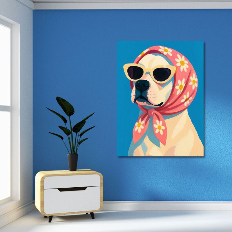 Cuadro Decorativo Impreso 70x100cm Bulldog image number null
