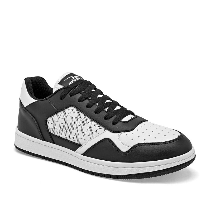 Apoort Tenis urbano para hombre blanco negro image number null