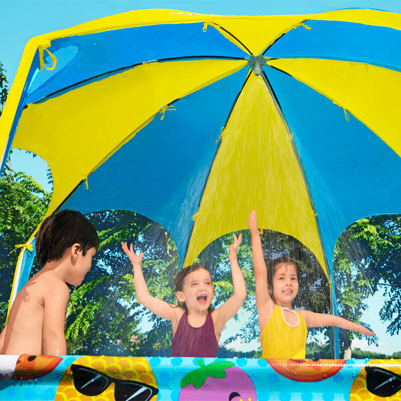 Alberca R&iacute;gida Redonda con Toldo 2.44X51cm Deco... image number null