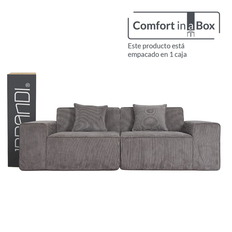 Sof&aacute; Espuma Alta densidad SORA Beige 2 plazas J... image number null