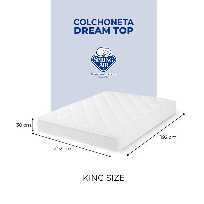 Spring Air Cubre Colch&oacute;n King Size Dream Top, E... image number null