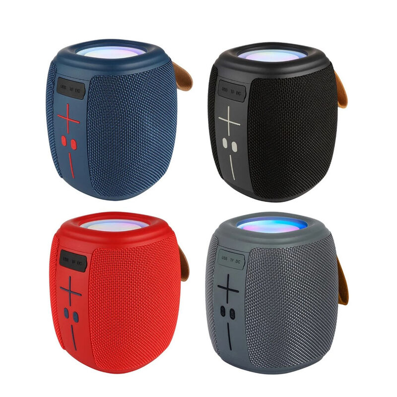 Bocina bluetooth portátil con luz led superior image number null