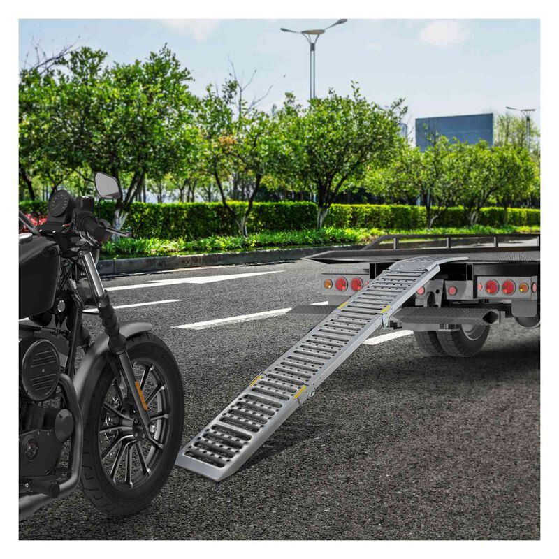 Rampa Plegable Motocicleta Cuatrimoto Acero 2m ... image number null