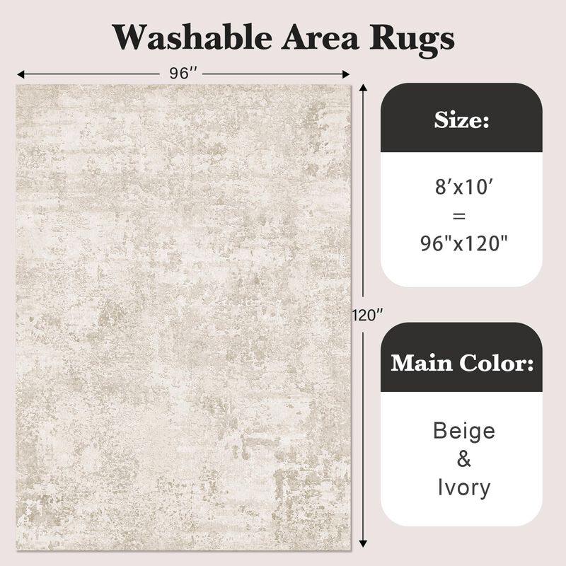 Alfombra Lavable Art&tuft Tpr53, Color Beige, 2... image number null