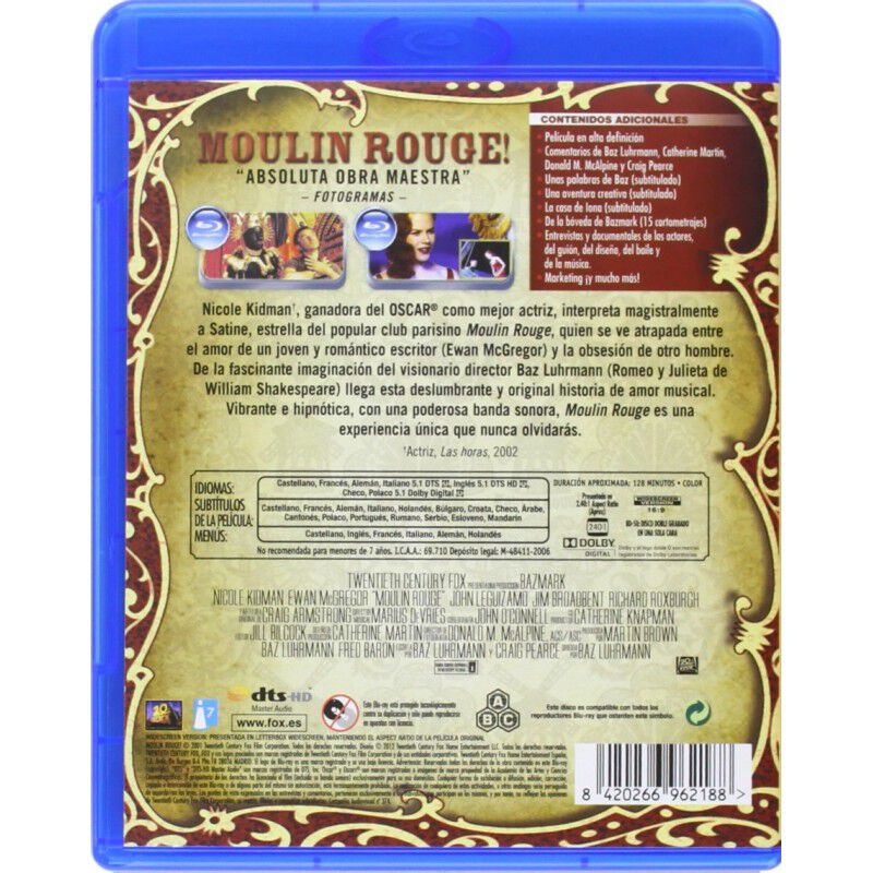 Moulin Rouge (blu-ray) image number null