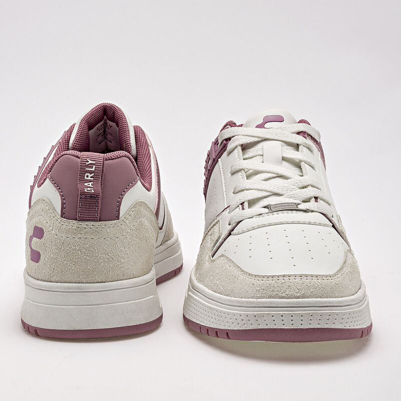 Charly Tenis urbano para mujer blanco rosa, imp... image number null